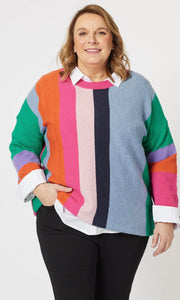 Clarity Rainbow Stripe Knit 44189