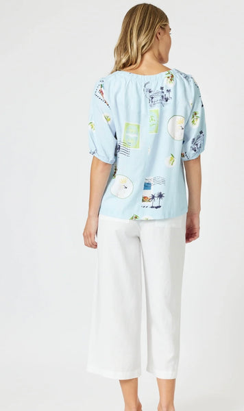 Gordon Smith Destination Top Pale Blue 48272