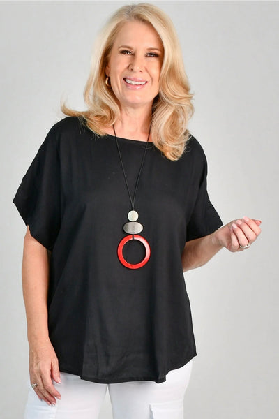 Bodacious Nora Top Black VBLT399