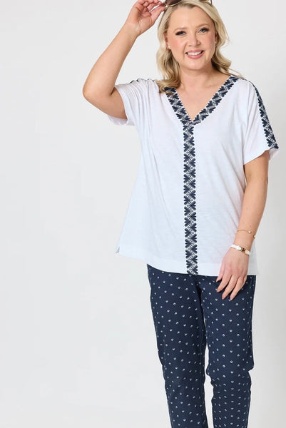 Gordon Smith Chevron Navy Tee 49456