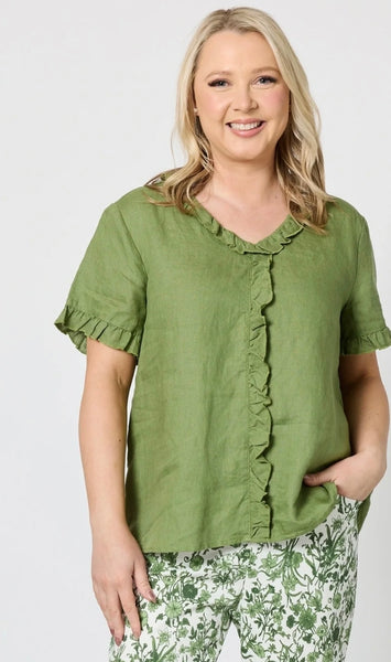 Gordon Smith Tiffany Shirt Basil 41077