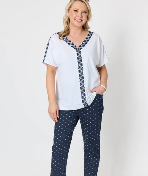 Gordon Smith Chevron Navy Tee 49456