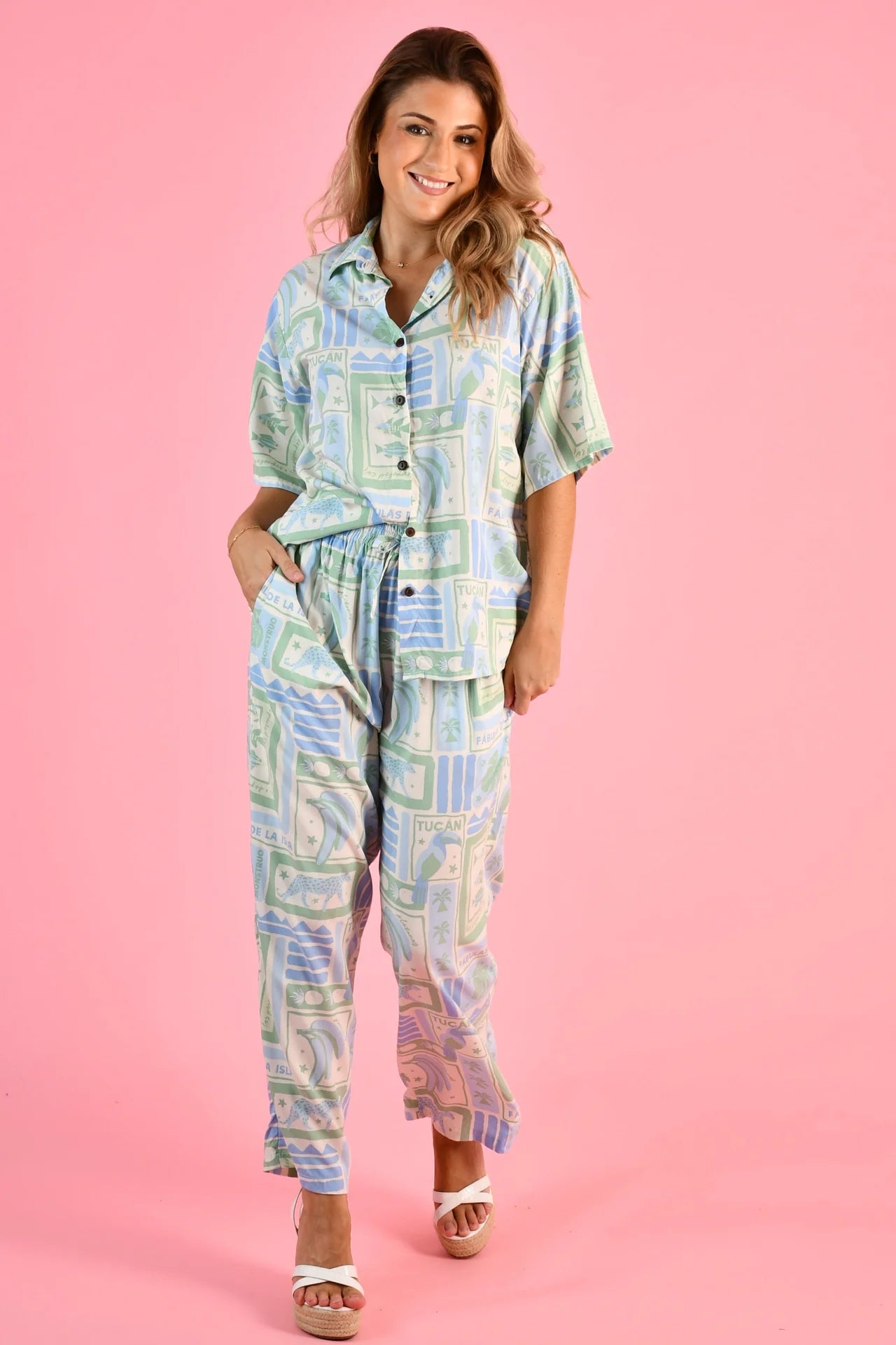 Go Girl Yacht Long Pants Toucan Tango Blue VGLP006