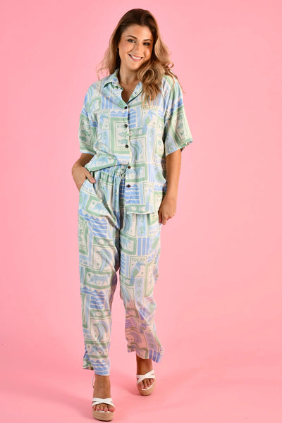 Go Girl Yacht Long Pants Toucan Tango Blue VGLP006