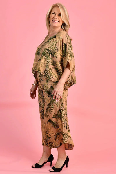 Bodacious Sydney Wide Leg Pant Golden Fern VBLP106