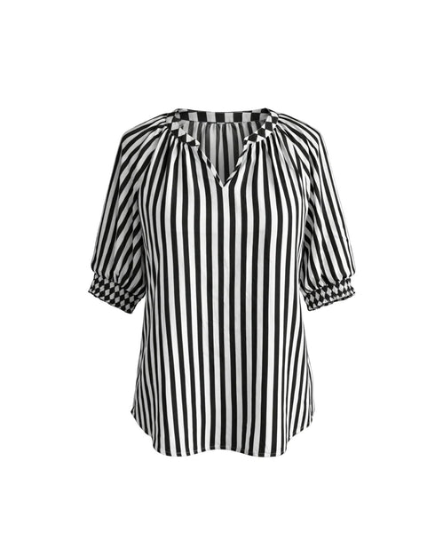 Threadz Kalahari Stripe Black/White Tunic 50356