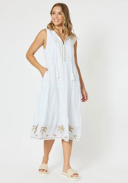 Threadz Oasis White Dress 45974