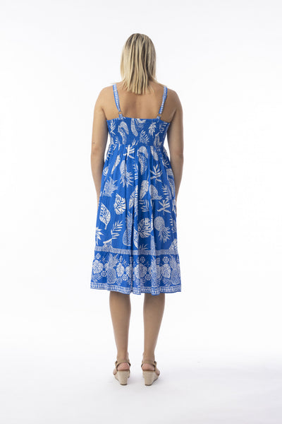 Orientique Comodoro Blue Strappy Dress 10056