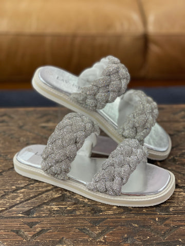 Lavish Twisted Rope Silver Sandal