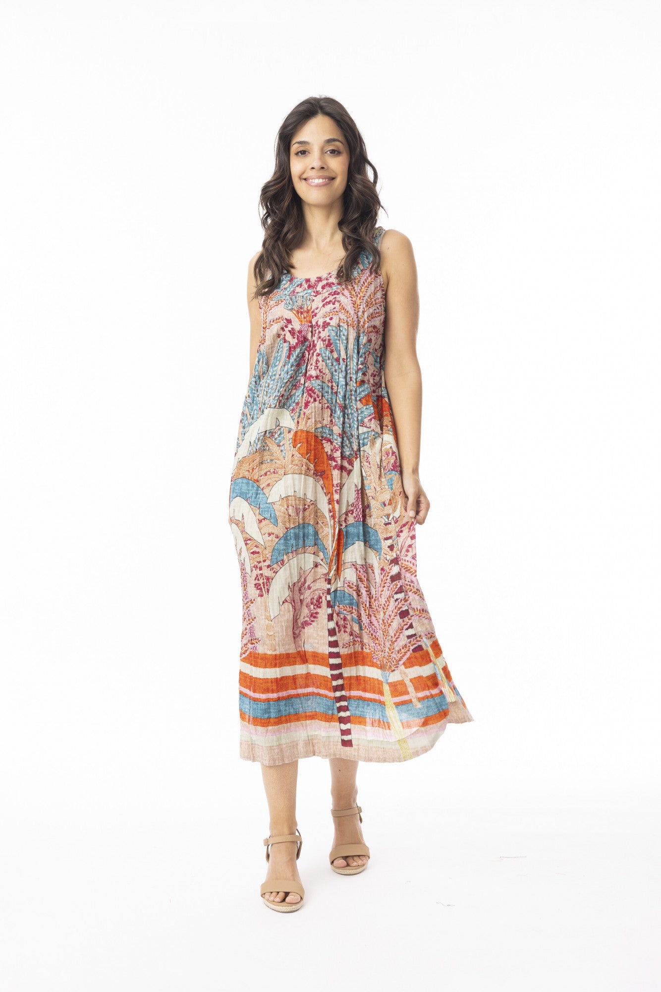 Orientique Ponta Verde Sleeveless Dress 40198