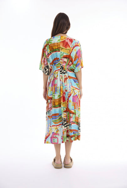 Escape Blanca Print Dress 30326