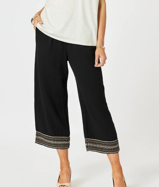 Clarity Cross Stitch Black Pant 47938