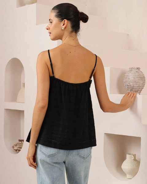 Iris Maxi Bonnie Black Singlet 2022724-2