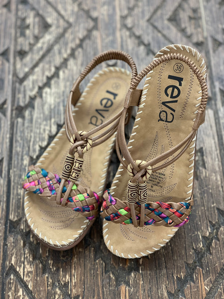 Reva Tyla Taupe Multi Sandal