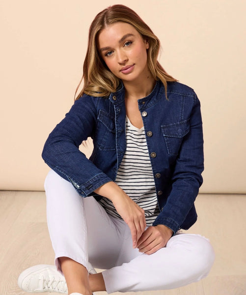 Threadz Maggie Dark Denim Jacket 44017