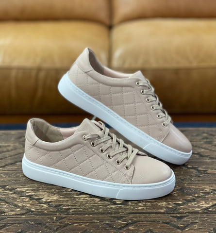 Diana Ferrari Odior Nude Leather Sneaker