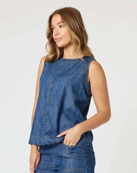 Threadz Charli Denim Top 47674