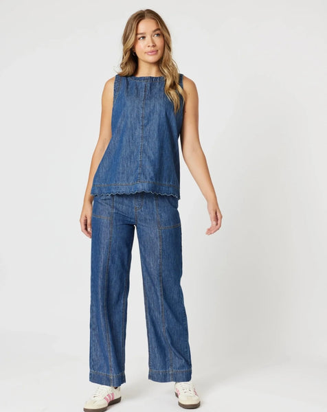 Threadz Charli Denim Top 47674