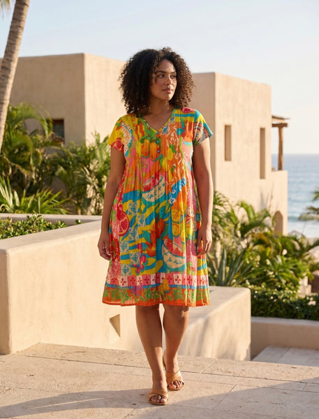 Orientique Mougins Easy Fit Print Dress 61045