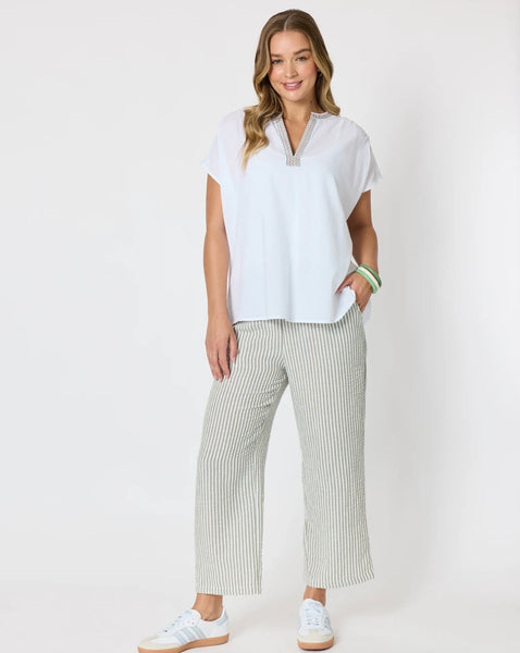 Threadz Urban Stripe Olive Pant 49602