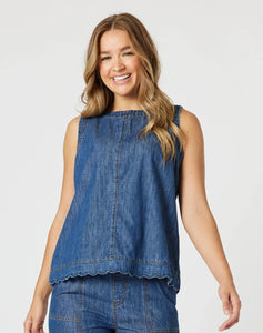 Threadz Charli Denim Top 47674