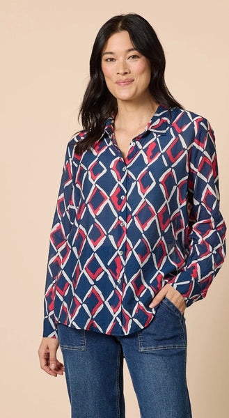 Gordon Smith Capitol Navy/Red Shirt 48853