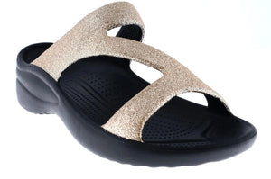 Dawgs Z Sandal Rose Glitter Black