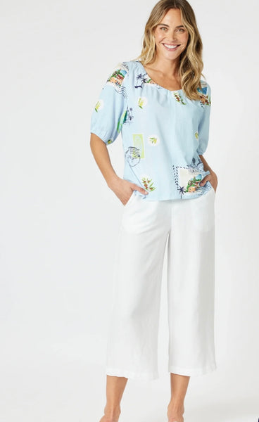 Gordon Smith Destination Top Pale Blue 48272