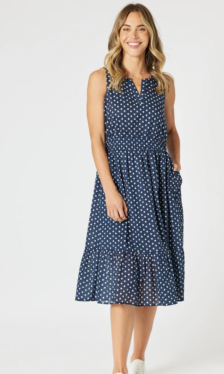 Gordon Smith Get Spotty Dress Navy/White 48261