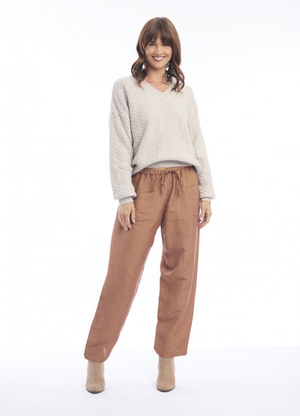 Escape Linen Pumpkin Spice Pant 7623
