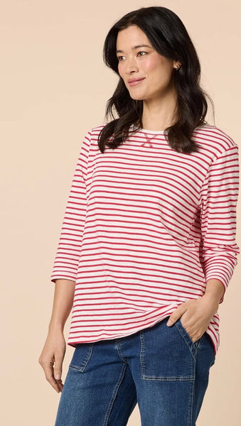 Gordon Smith Harbour Red Stripe Tee 48949