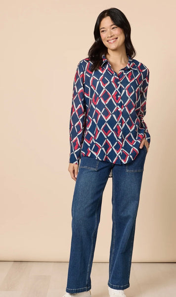 Gordon Smith Capitol Navy/Red Shirt 48853