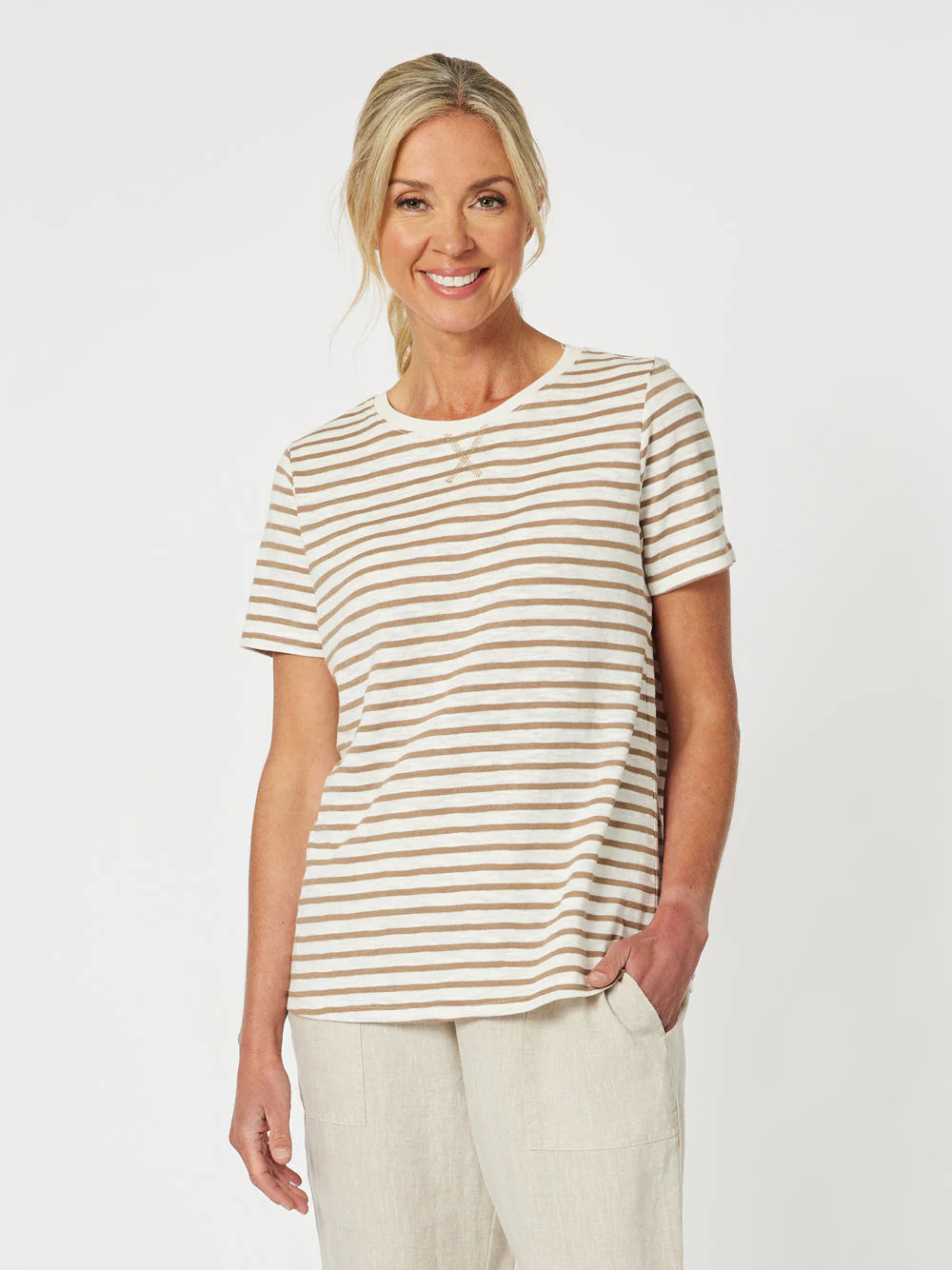 Gordon Smith Classic Natural Stripe Tee