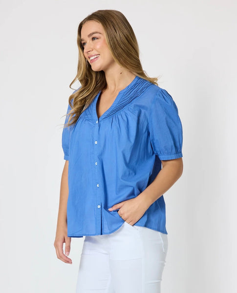 Threadz Acacia Cotton Azure Top 49962