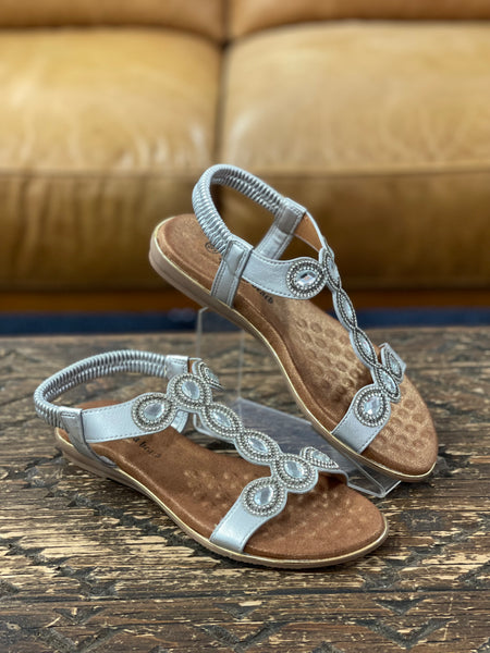 Kirra Beach Jade Silver Sandal