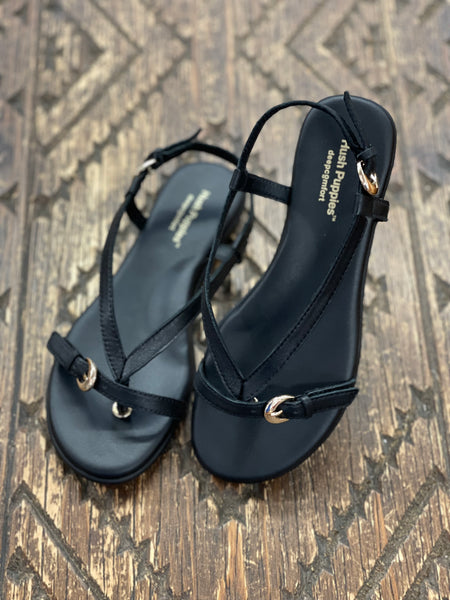Hush Puppies Kiona Black Sandal