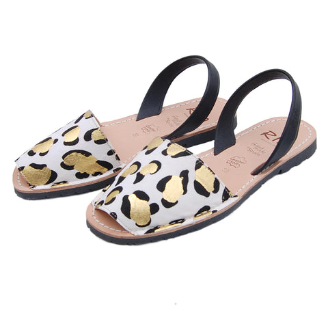 Ria Mancha Gold Spot Sandal