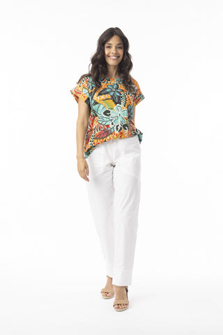Orientique Guaratiba Rolled Neckline Top 62757