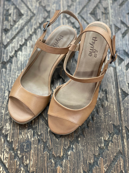 Thyme & Co Whitney Tan Heel