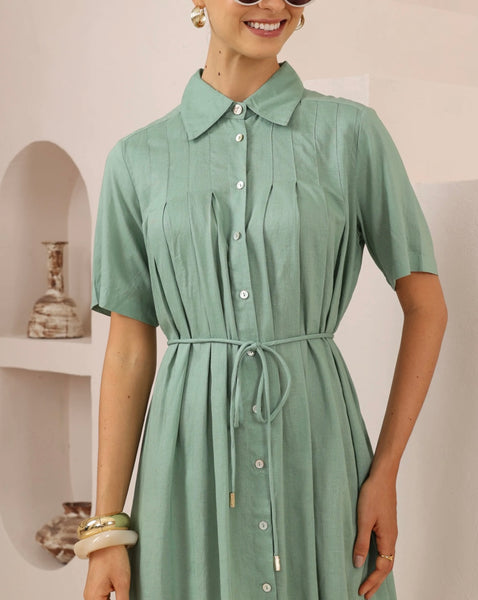 Iris Maxi Lane Sage Dress 2012773-2
