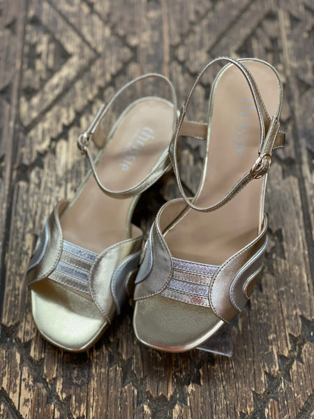Chrissie Schelley Gold/Silver Heel