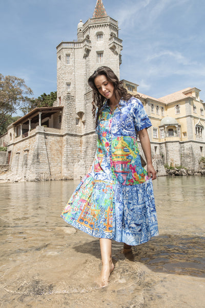 Orientique Okayama Patch Collar Dress 40190