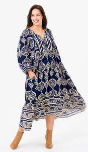 Boho Eliot Navy Dress C24105071