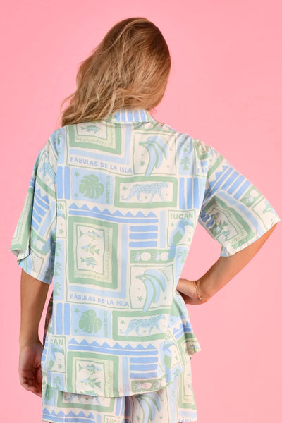 Go Girl Yacht Shirt Toucan Tango Blue VGLT132