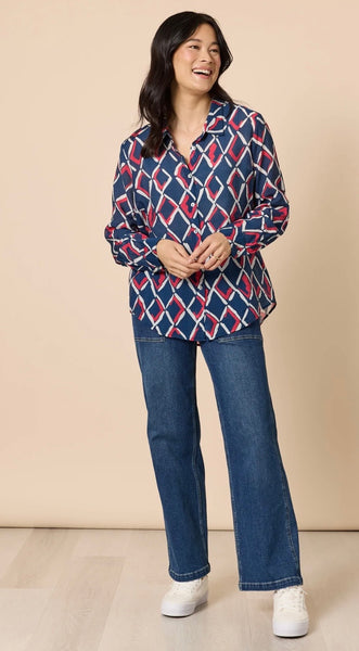 Gordon Smith Capitol Navy/Red Shirt 48853