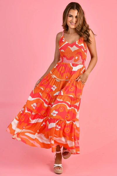 Go Girl Traveller Maxi Dress Summer Sunrise VGLD267