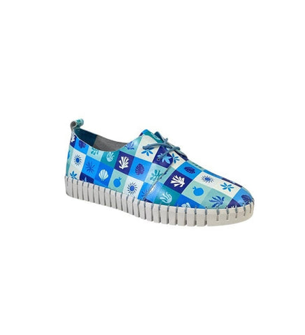 Django & Juliette Huskies Blue Square Sneaker