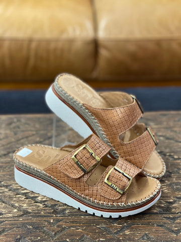 Sala Oasis Tan Weave Slide