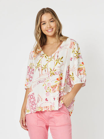 Threadz Ciao Pink Bella Top 45823