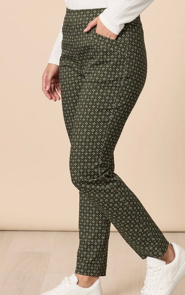 Gordon Smith Kelly Print Pant Khaki 48723